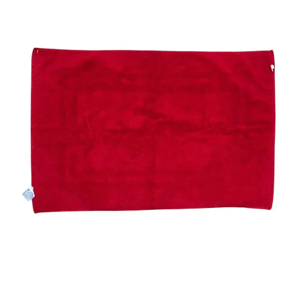Fieldcrest Royal Velvet Red Terrycloth Bath Mat Vintage Cotton 23